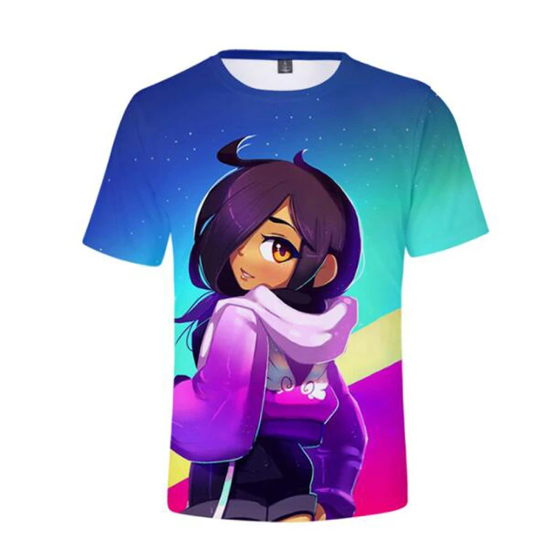 Tshirts Anime Aphmau Merch 3D Print Streetwear Boys Girls Cute Casual Fashion Oversized T Shirt Harajuku Kids Tees Tops Clothing