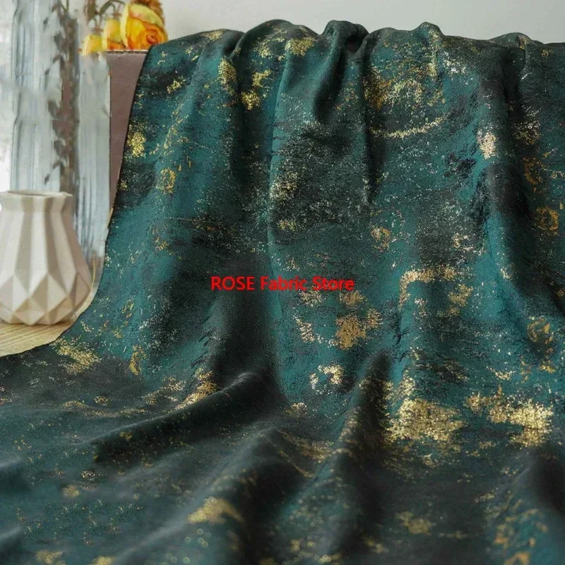 1 meter Contrast Color Retro Classic Yarn Dyed Jacquard Fabric Women's Dress Coat Diy Sewing Fabric