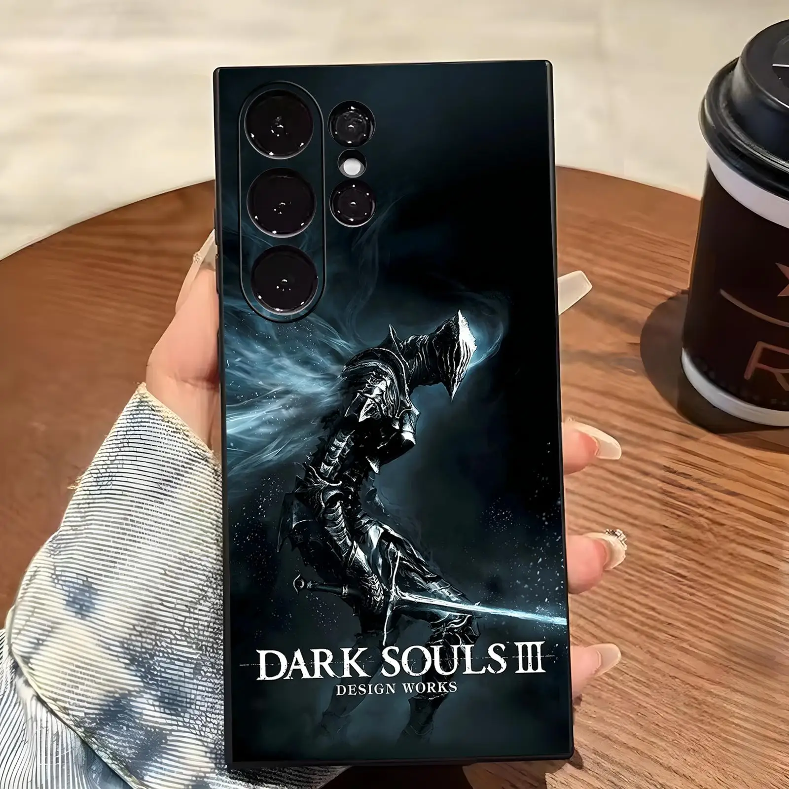 Phone Case For Samsung S26 S25 S24 S23 S22 S21 S20 Ultra Note20 DARK SOULS 3 Soft black Shockproof Cover