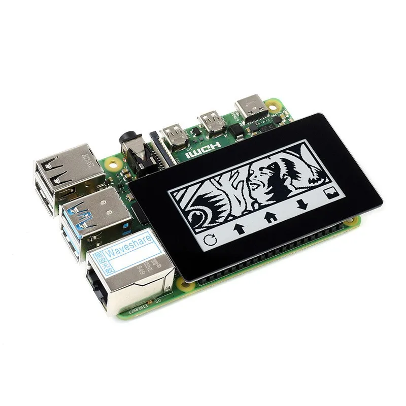 Raspberry Pi 2.13 inch capacitive touch ink screen module can partially refresh gestures to wake up shelf labels