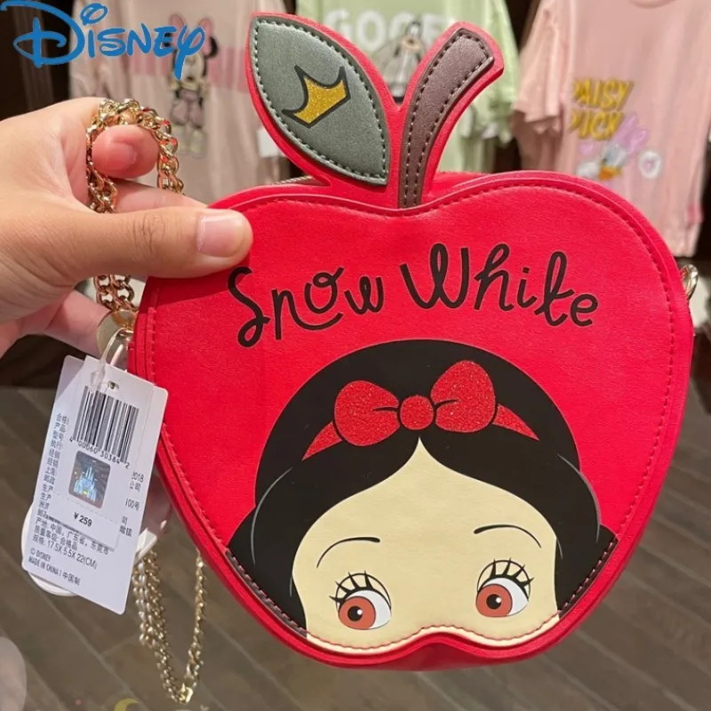 Shanghai Disneyland-cartera Kawaii Blancanieves para niñas, monedero, regalo, encantador, Anime de Disney, Blancanieves, bolso de hombro lindo