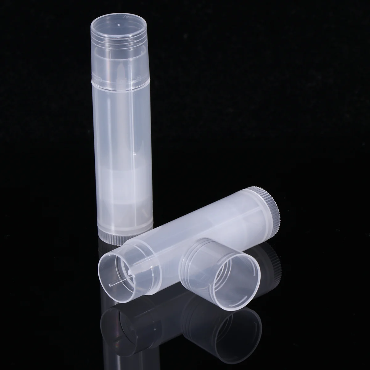 25 Pcs Clear Lip Gloss Balm Tube with Caps Miss Container Tubes Empty Containers