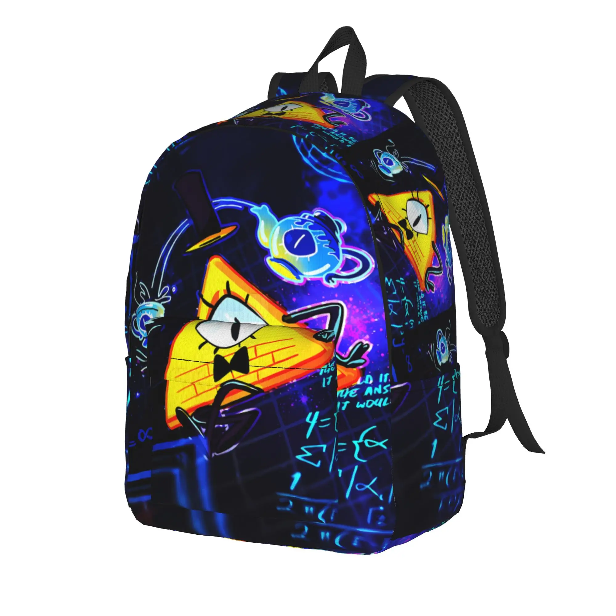 Bill Cipher Backpack Gravitys Anime Falls Fashion Backpacks Student Unisex Cycling Large High School Bags High Quality Rucksack
