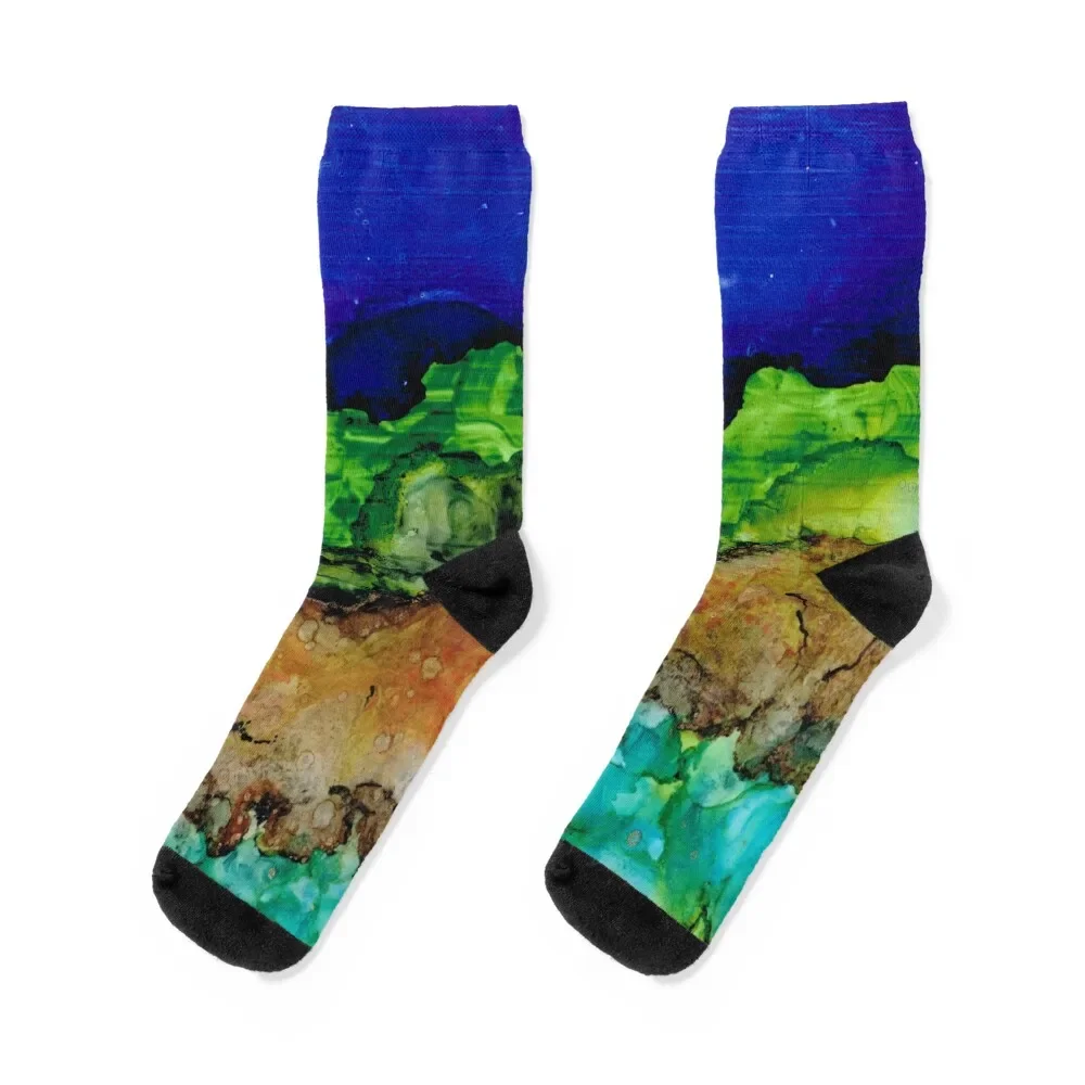 Night Sky Seaside Socks sports and leisure winter gifts Boy Child Socks Women's