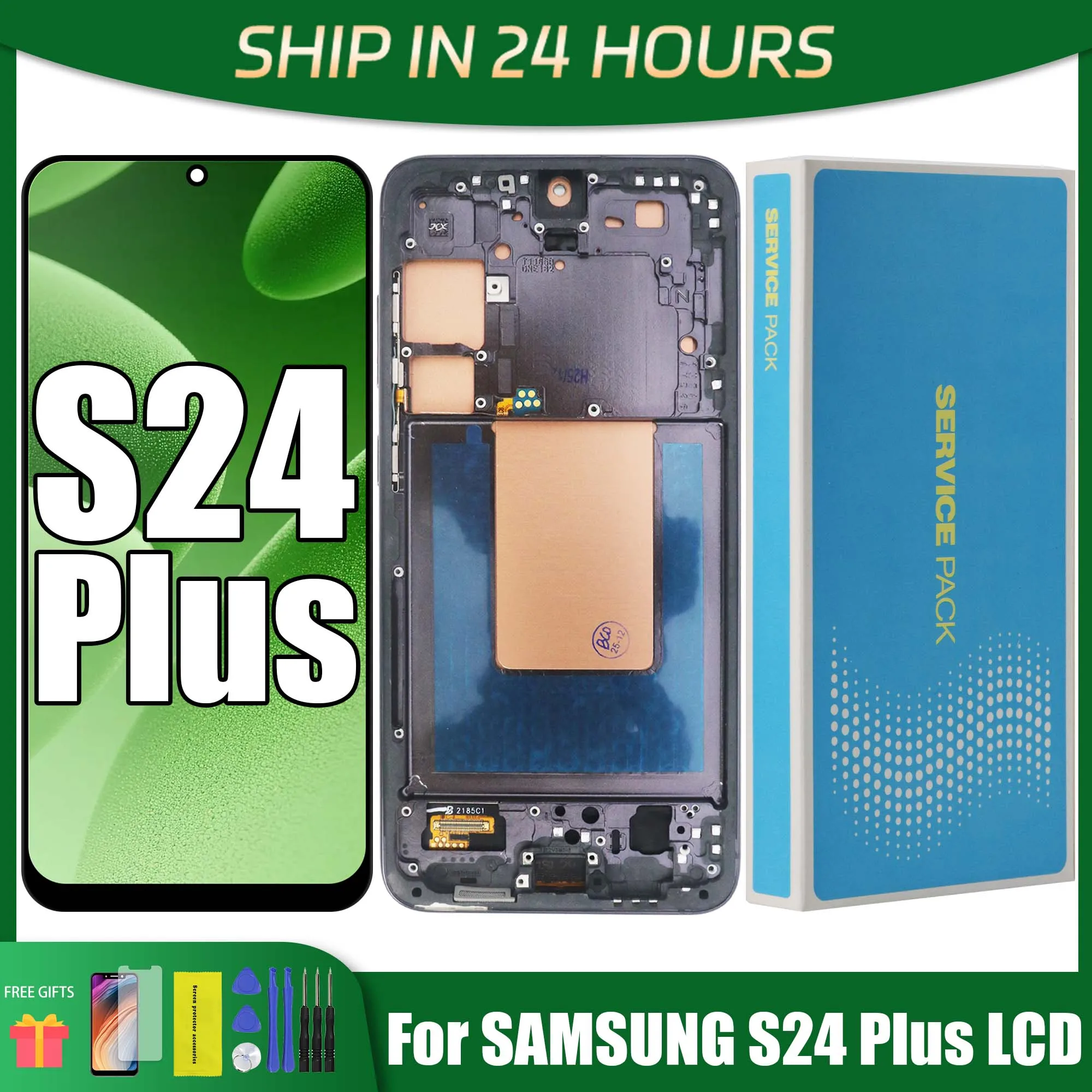 tft-lcd-for-samsung-s24-plus-s24plus-s24-sm-s9210-display-touch-screen-digitizer-assembly-replacement-with-frame