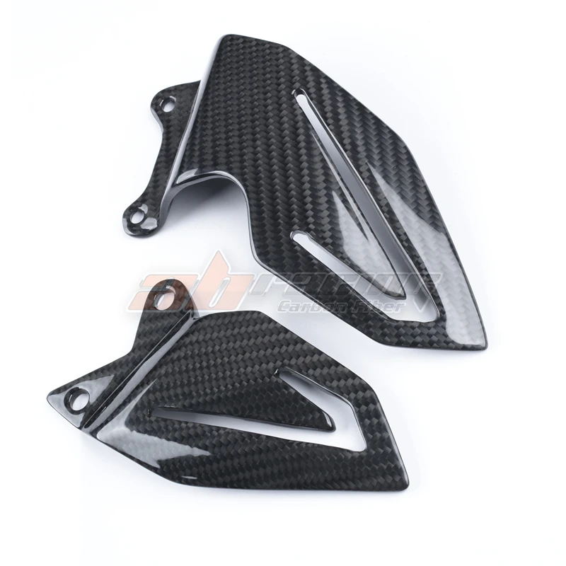 Heel Plates For Triumph Daytona 675 2013+ Full Carbon Fiber 100%