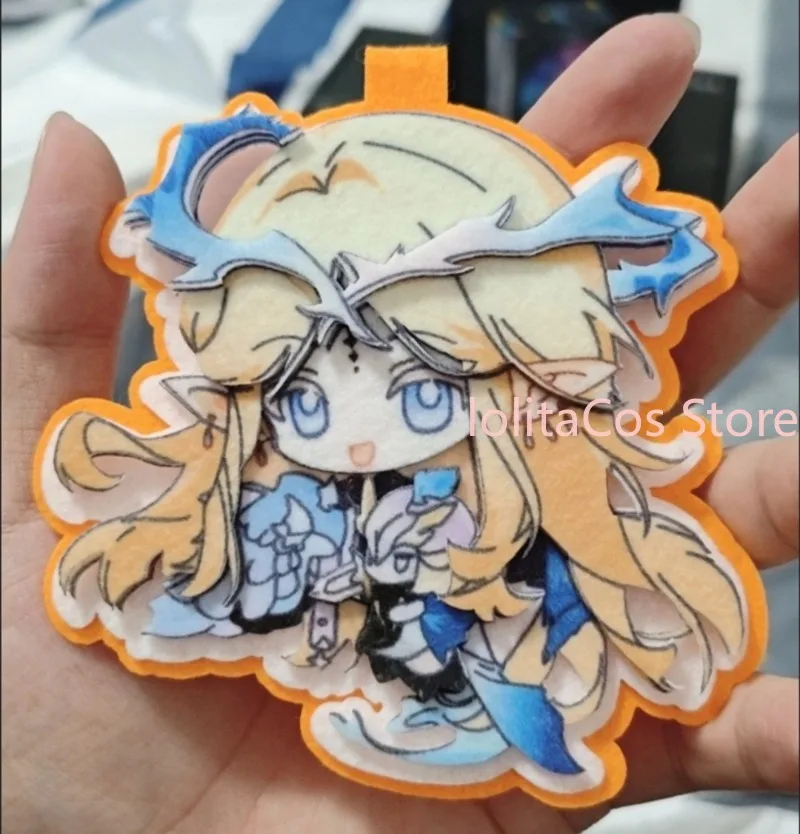 

Wuthering Waves Cartethyia Cantarella Jinhsi Non-woven Fabric Keychain Cartoon Bag Charm Pendant Anime Fan Birthday Gift Xmas