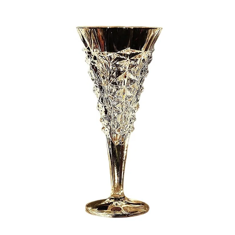 Crystal glass classical tall red and white wine glass wine set decanter cover