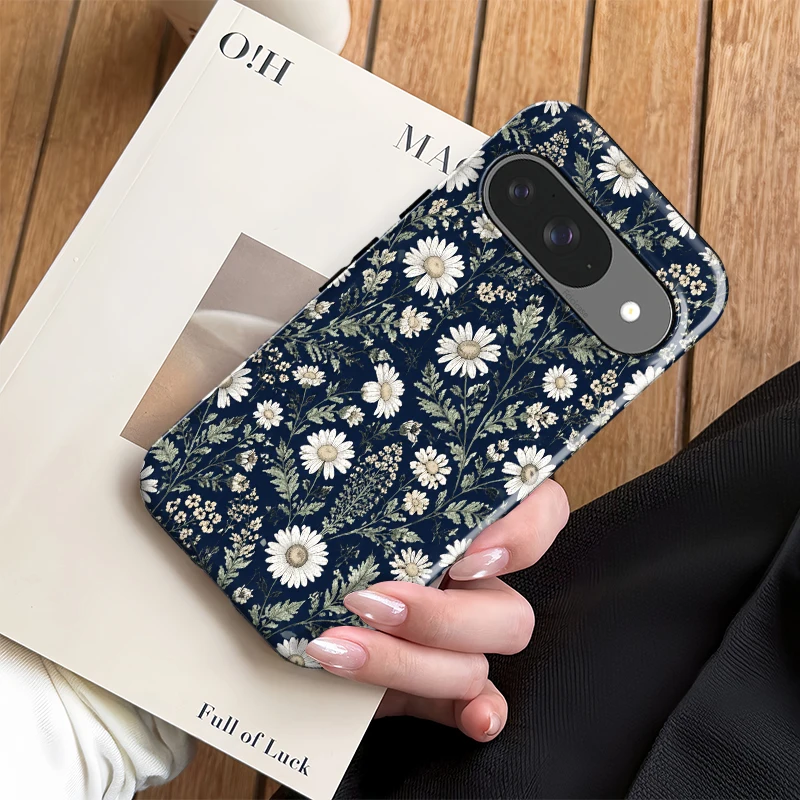 Fcicicase Flowers Pattern Phone Case For Google Pixel 9 10 Pro XL 10A 8 9 10 Pro 8A 7A Matte Anti-Drop Acrylic Protective Etui - view 6