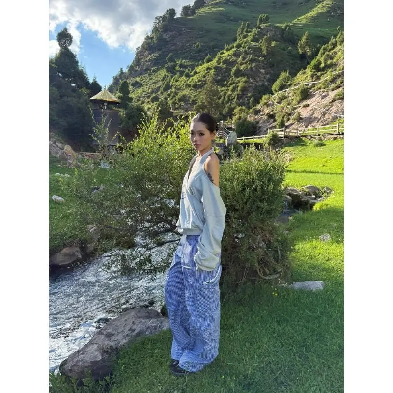 

Dopamine Typography Halter Neck Sweatshirt Oversized Slouchy Fit Chroma Core Aesthetic Baddie Autumn Top Pneuma Streetwear