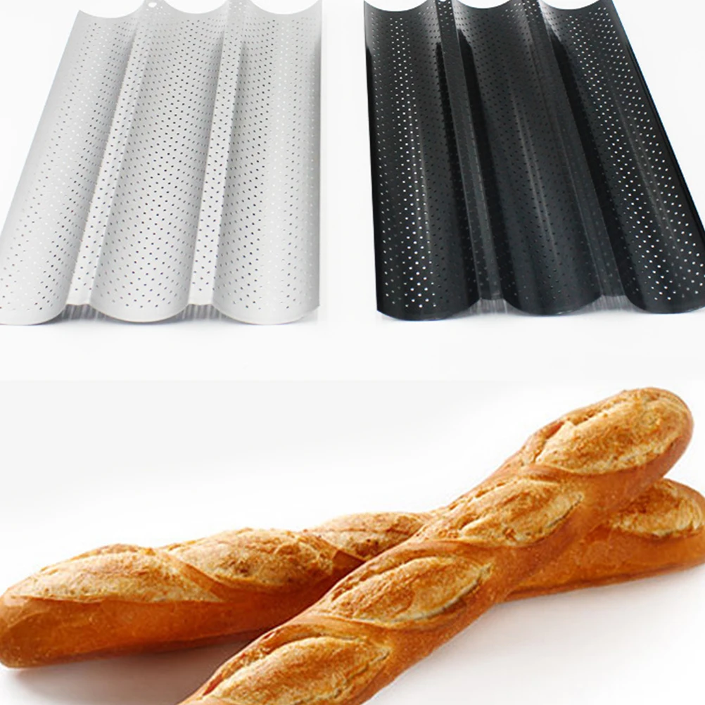 

Cake Mold Baguette Baking Tray Roaster Pan French Bread Trays for Oven Kitchen Tool