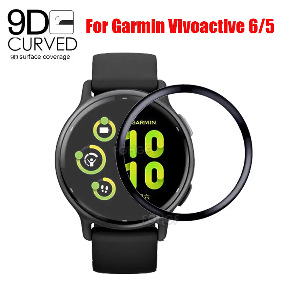 Soft Flexible Protective Film For Garmin VivoActive 5 Screen Protector Full Cover Protection Guard For Garmin Active 5 Film