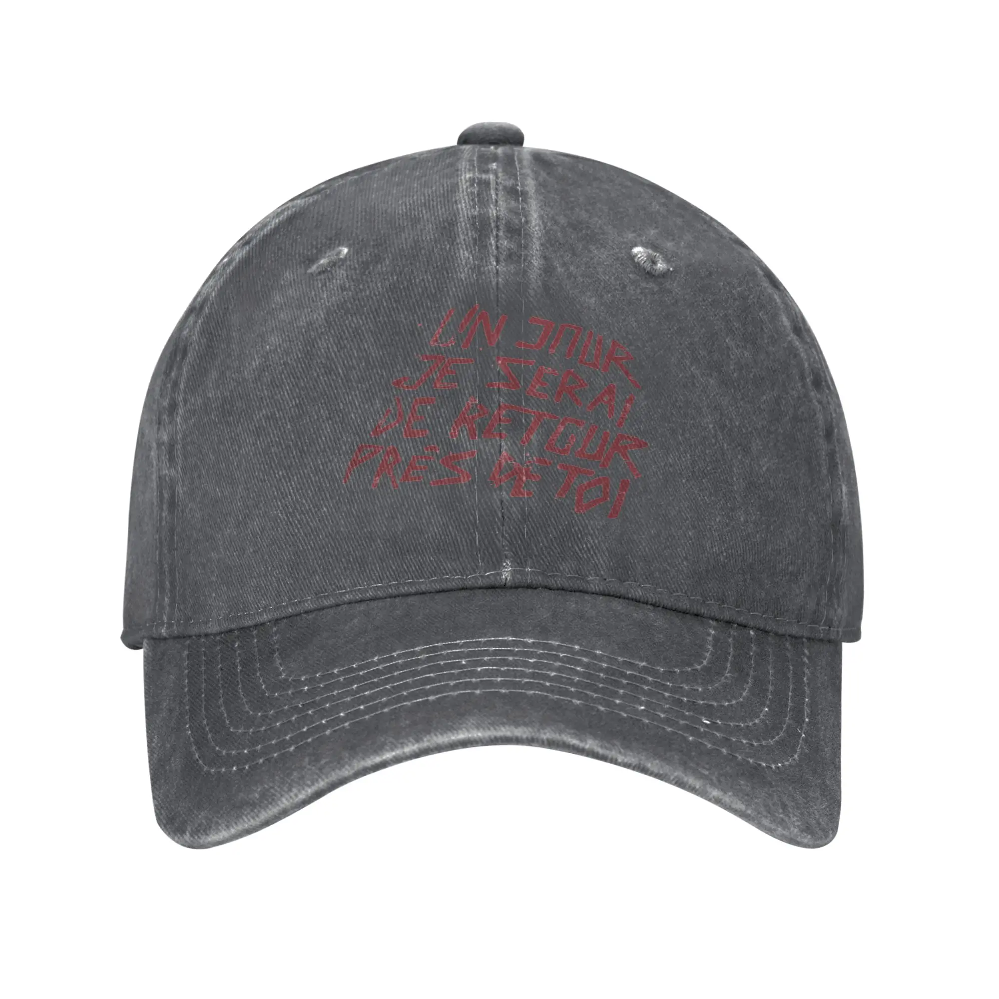 Fashion Un Jour Je Serai De Retour Pres De Toi (Disco Elysium) baseball cap  Light Vintage Hats