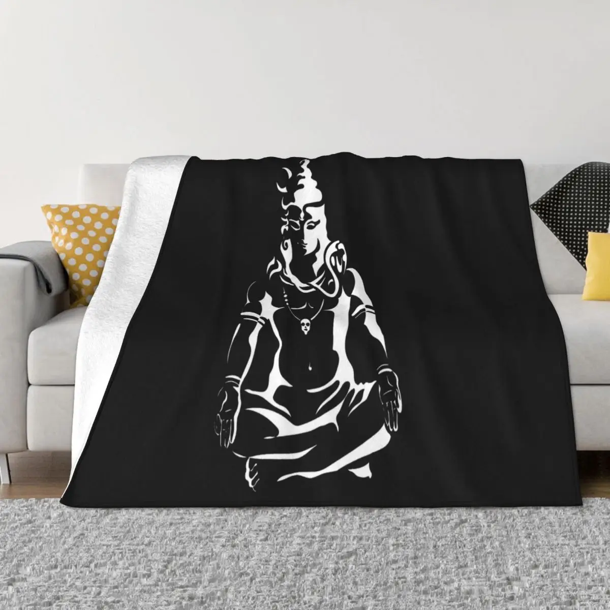 Shiva 12 Lord Shiva T Hinduism Shiv T For Mens Ladies Kids Comfortable Many Colors Pop Throw Blanket