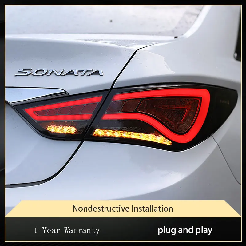 Taillights For Hyundai Sonata 8 2011-2015 MK8 LED Car Light 2015 Newest Design DRL Projector Lens Signal Lamp Accessories Kit