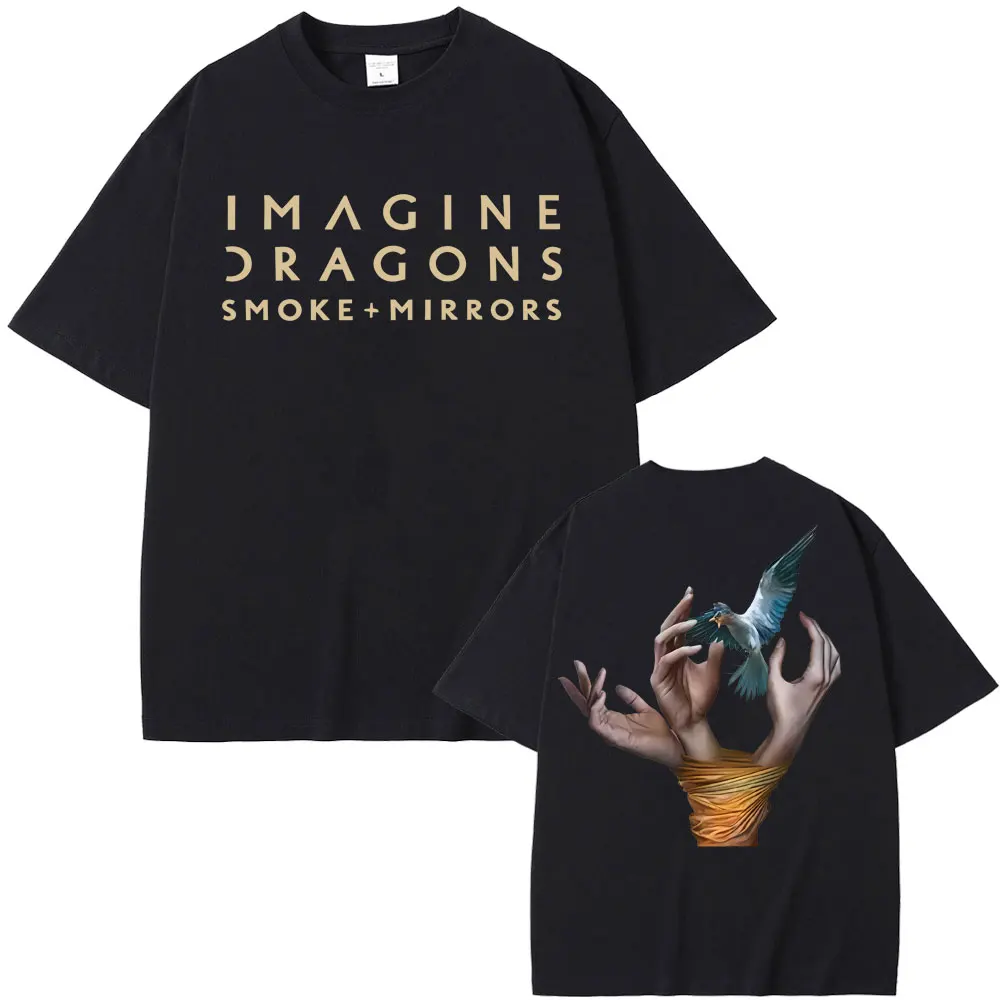 

Imagine Dragons Rock Band Reflections From The Vault of Smoke + Mirrors Album 2025 Tshirt Men Women Fashion Oversized T-shirt
