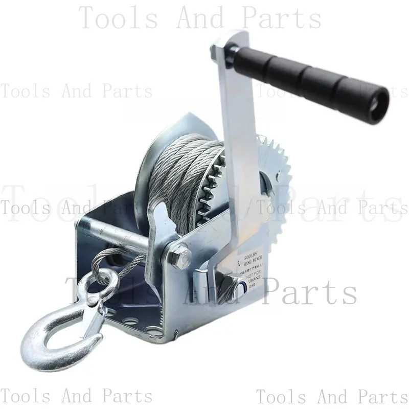 

Hand 600-3000 Pounds Manual Wire Rope Traction Hoisting Winch Complete Specifications