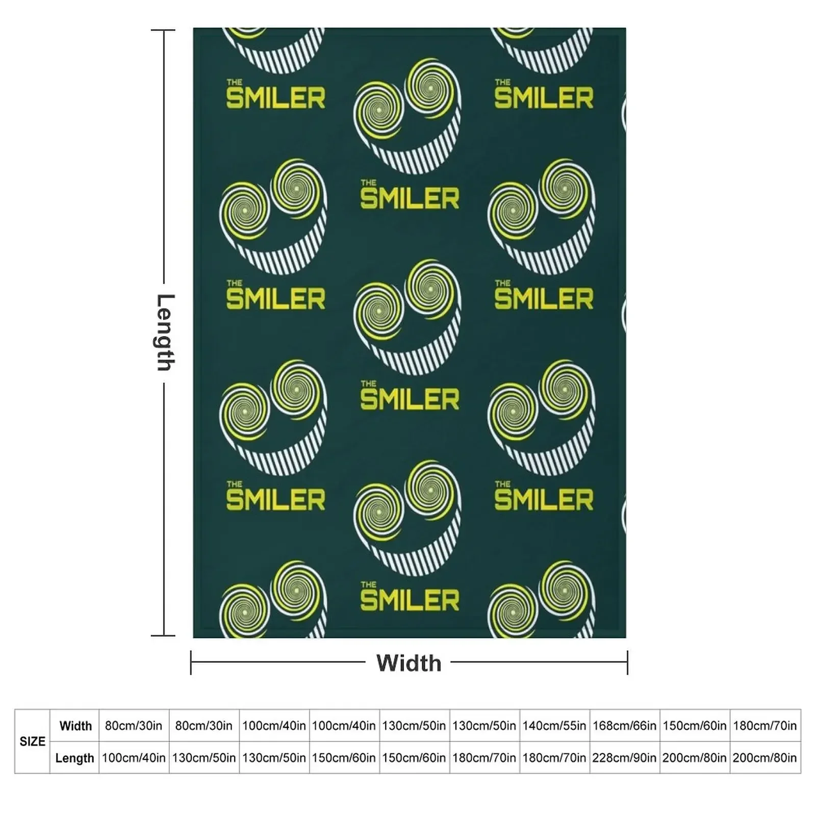 The Smiler Throw Blanket Luxury Thicken Warm Soft Plaid Blankets