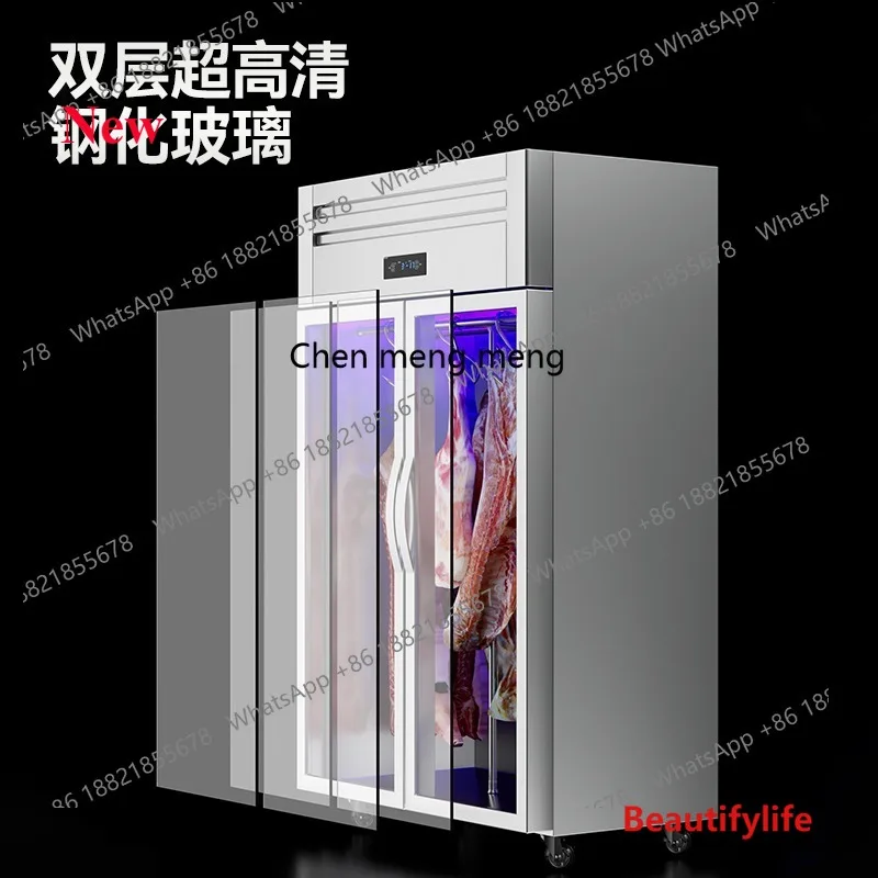 

07M Hanging meat cabinet commercial vertical refrigeration display aged double-door fresh meat steak acid freezer