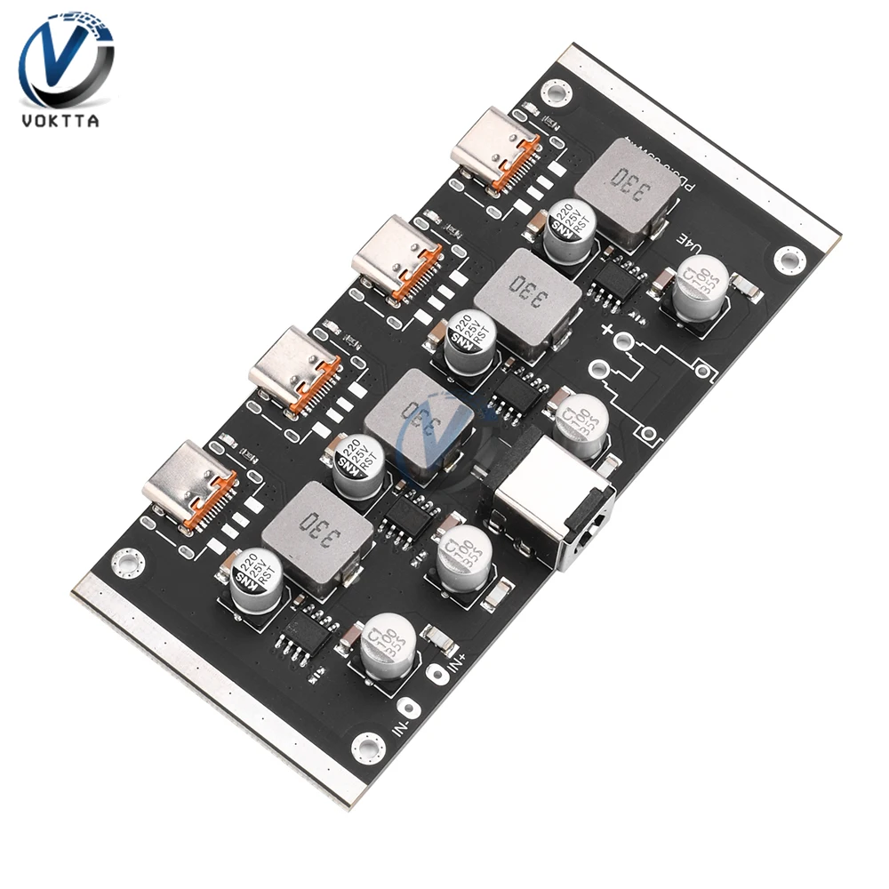 PD65W Fast Charging Module USB Type-C Interface Power Adapter Module Support PD3.0/2.0 QC3.0/2.0 FCP AFC Charger Circuit Board