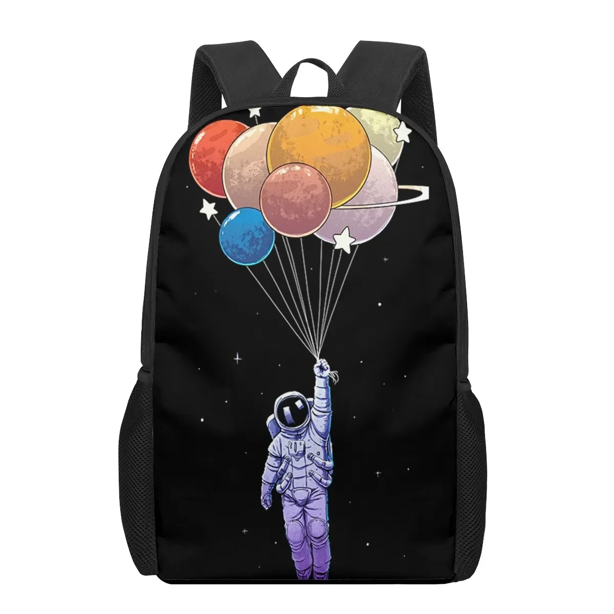 Space Planet Astronaut School Backpack Cartoon School Bags Galaxy Bookbag for Elementary Students Teen, 16 Inches Travel Daypack