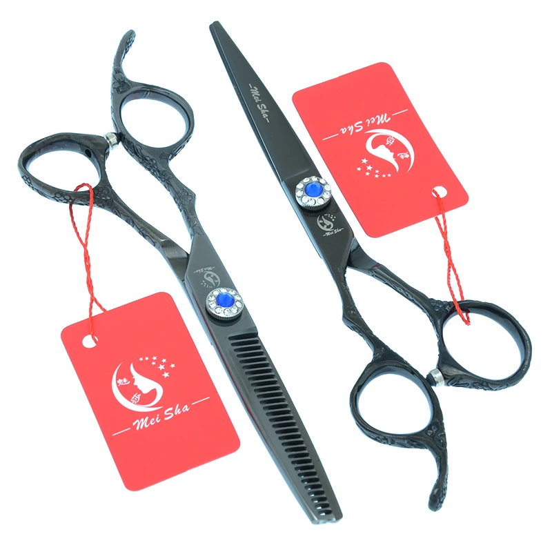 

Meisha 6 inch Sharp Blade Left Hand Hair Scissors Barber Hairdressing Cutting Haircut Shears Hair Salon Thinning Shear A0124A