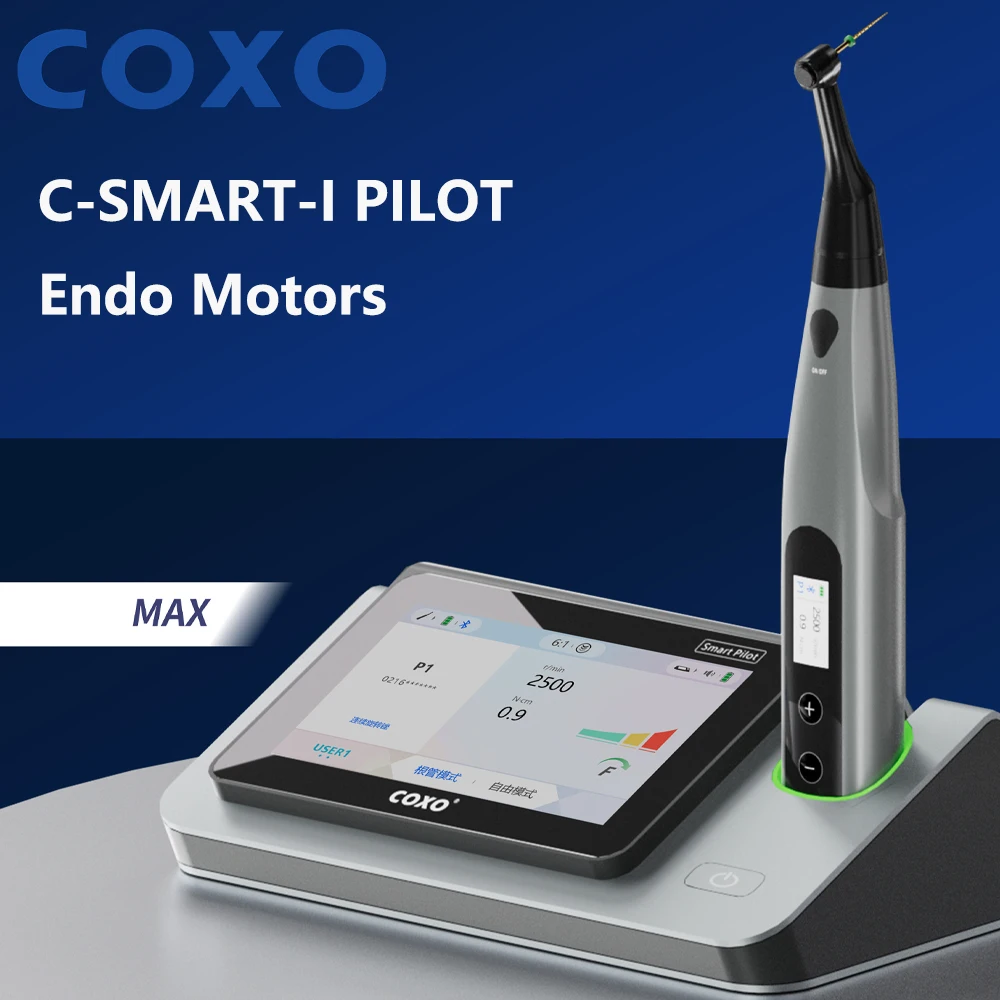 COXO C-SMART-I PILOT Dental Endo Motors with Mini 6:1 bender 5 in 1 Functionality Dental Root Canal Treatment Motor