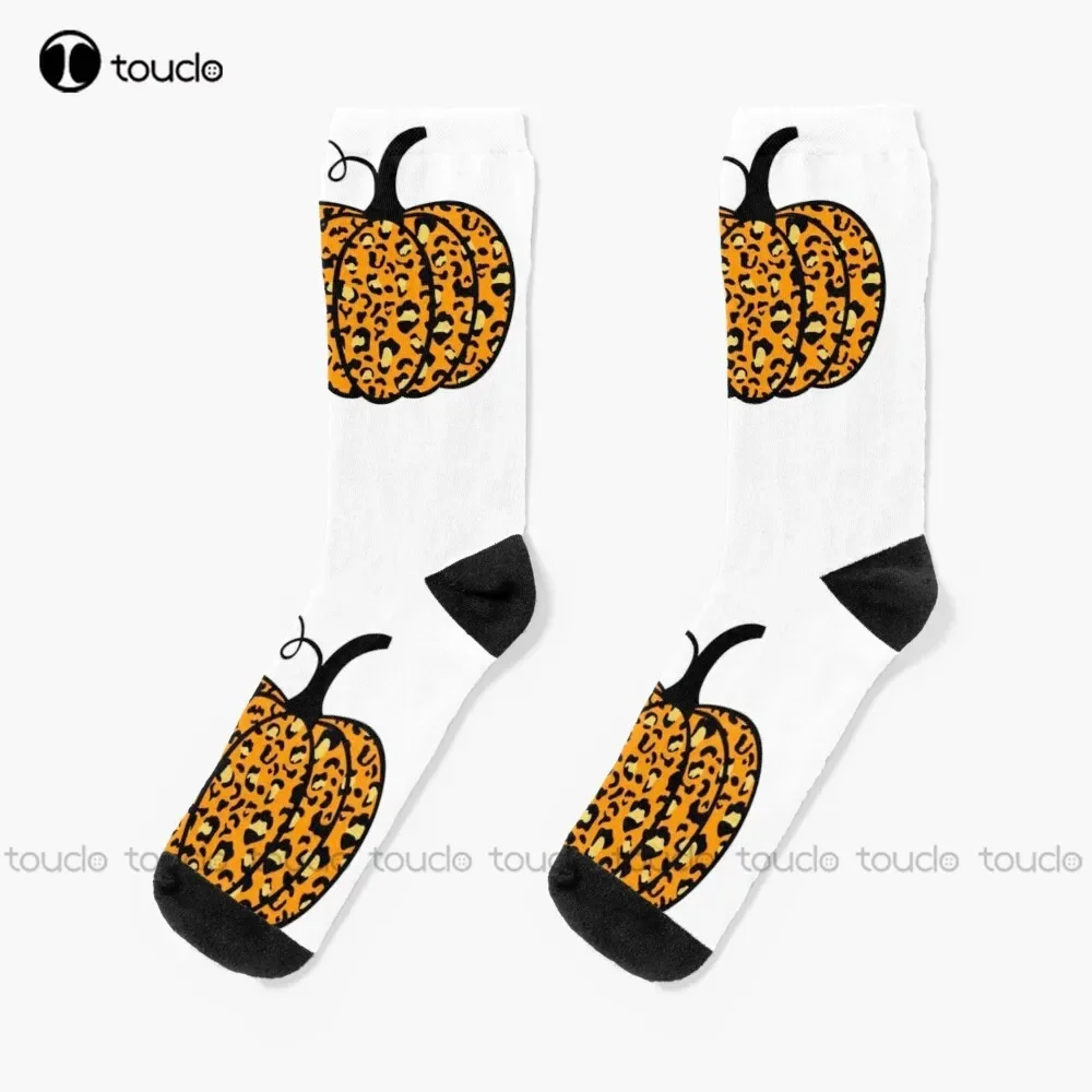 New Halloween Pumpkin Socks Long For Women Personalized Custom Unisex Adult Socks Teen Socks Halloween Christmas Gift