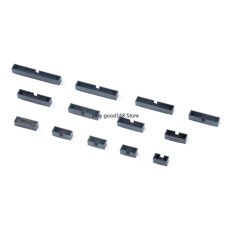 10Pcs SMT1.27mm Pitch DC3 Male IDC Connector FC cable socket 8P 10P 12P 14P 16P 20P 26P 30P 34P 40P 50P 60P