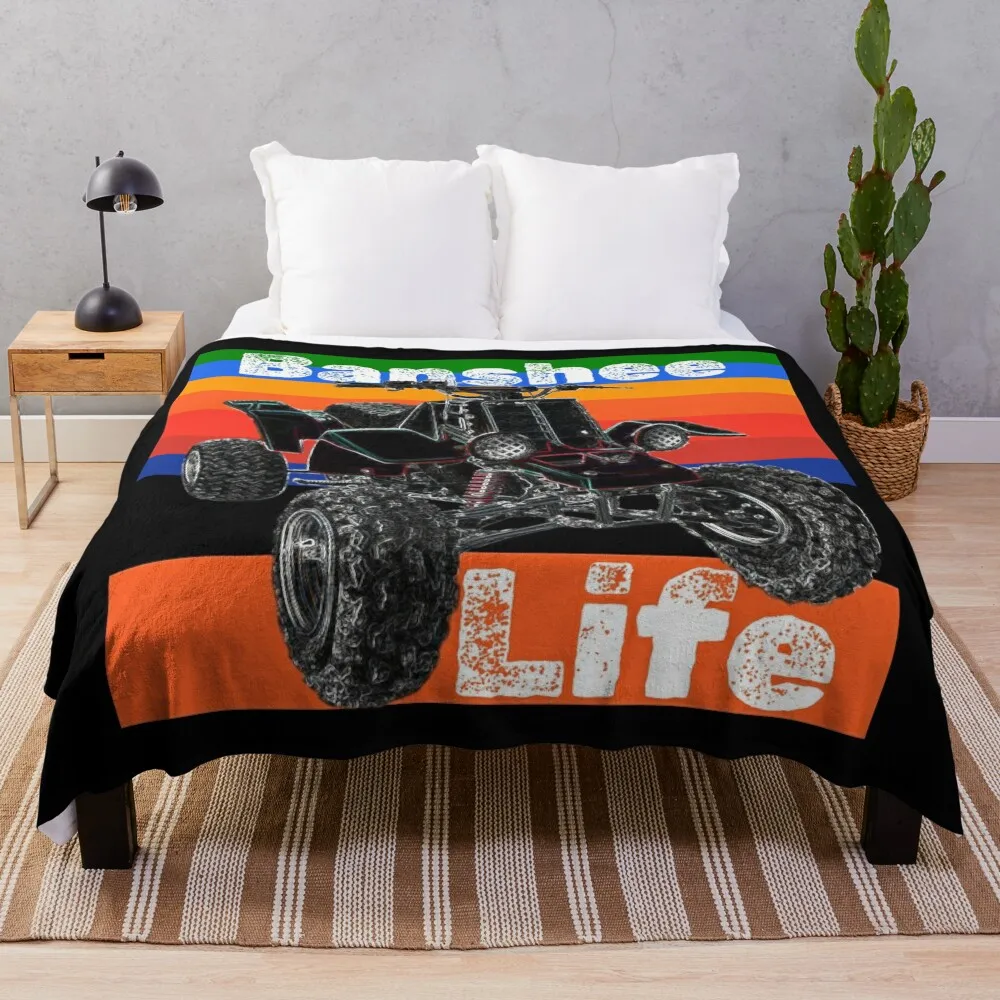 Banshee Quad ATV, Banshee Four Wheeler, Quad Bike Throw Blanket Designers Personalized Gift Blankets