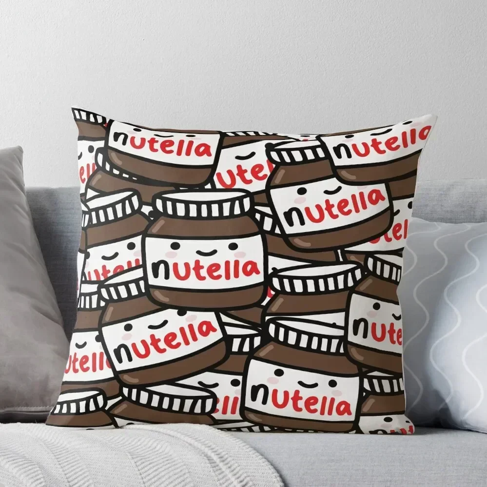 Cute Nutella Pattern! Throw Pillow Decorative Cushion Throw Pillow Decorative Cushion Cover pillow