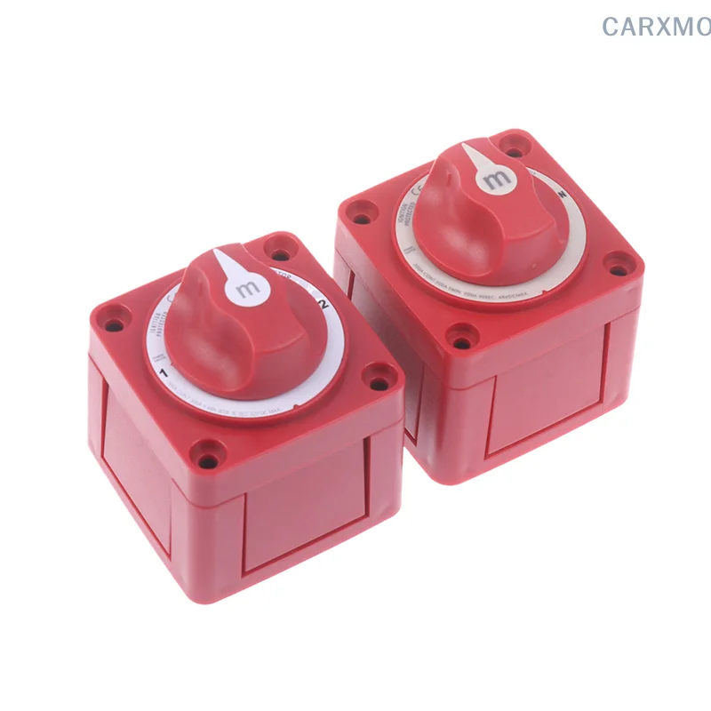 2 Position On Off Battery Disconnect Switch Isolator Disconnect Rotary Switch 12- 48V 300A Cut Single For M-Series Marine Boat