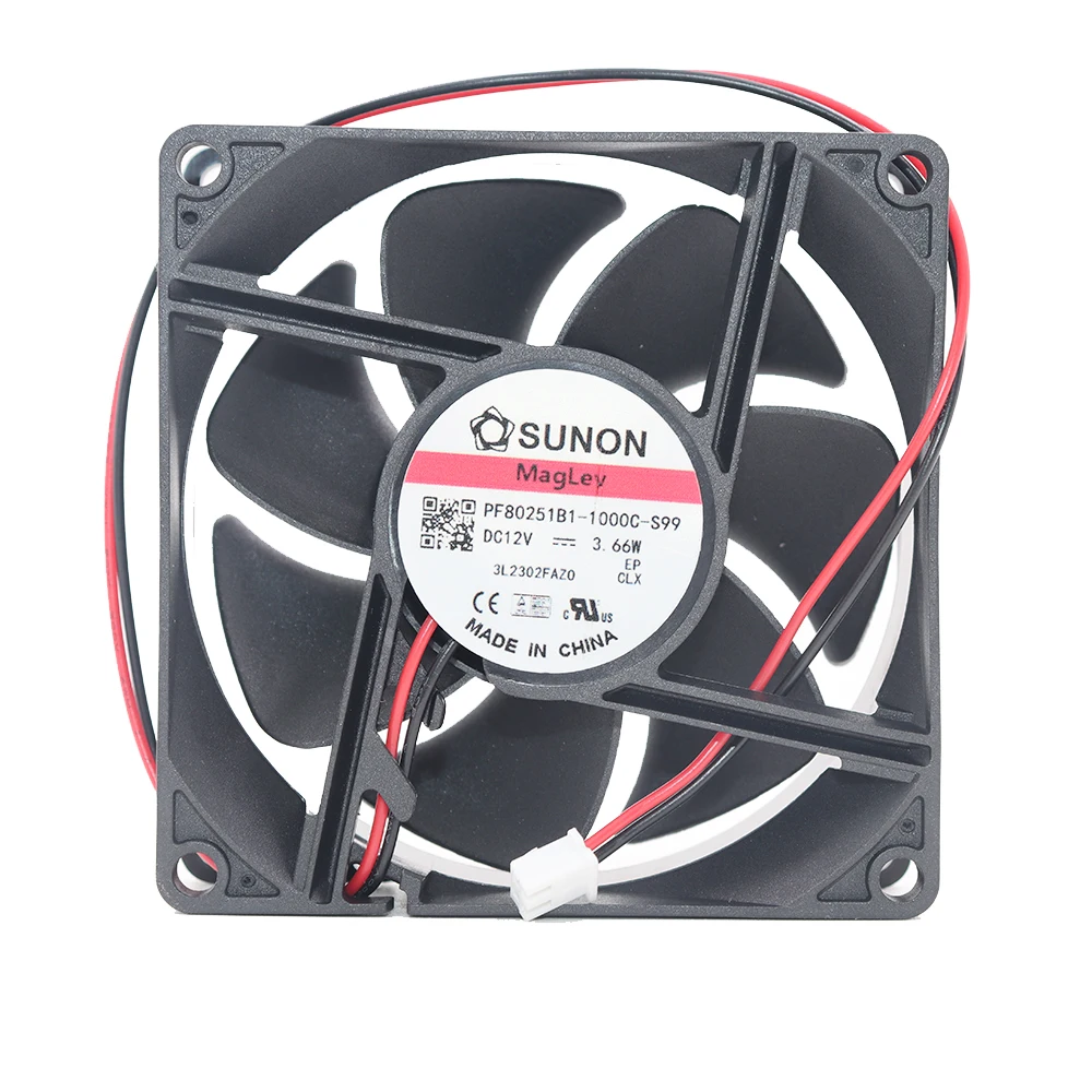 Original Chicony PF80251B1-1000C-S99 8CM 8025 12V 3.66W High Airflow Heat Sink Fan