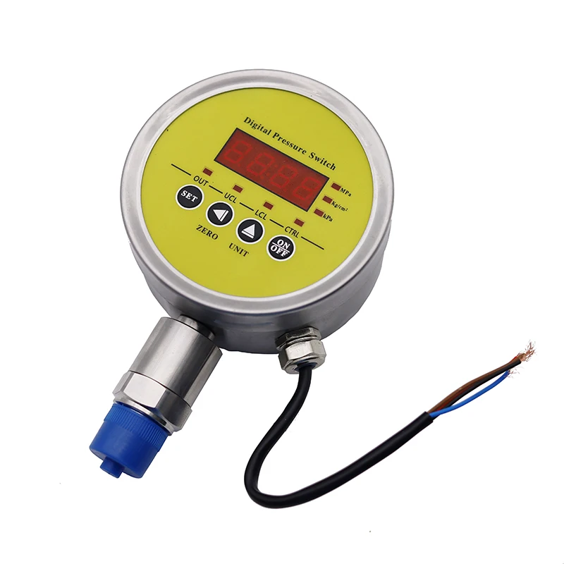 

Манометр постоянного тока 12 В в металлическом корпусе с релейным выходом 0-0,6 МПа 0,6 МПа - 40 МПа цифровой реле давления низкого давления