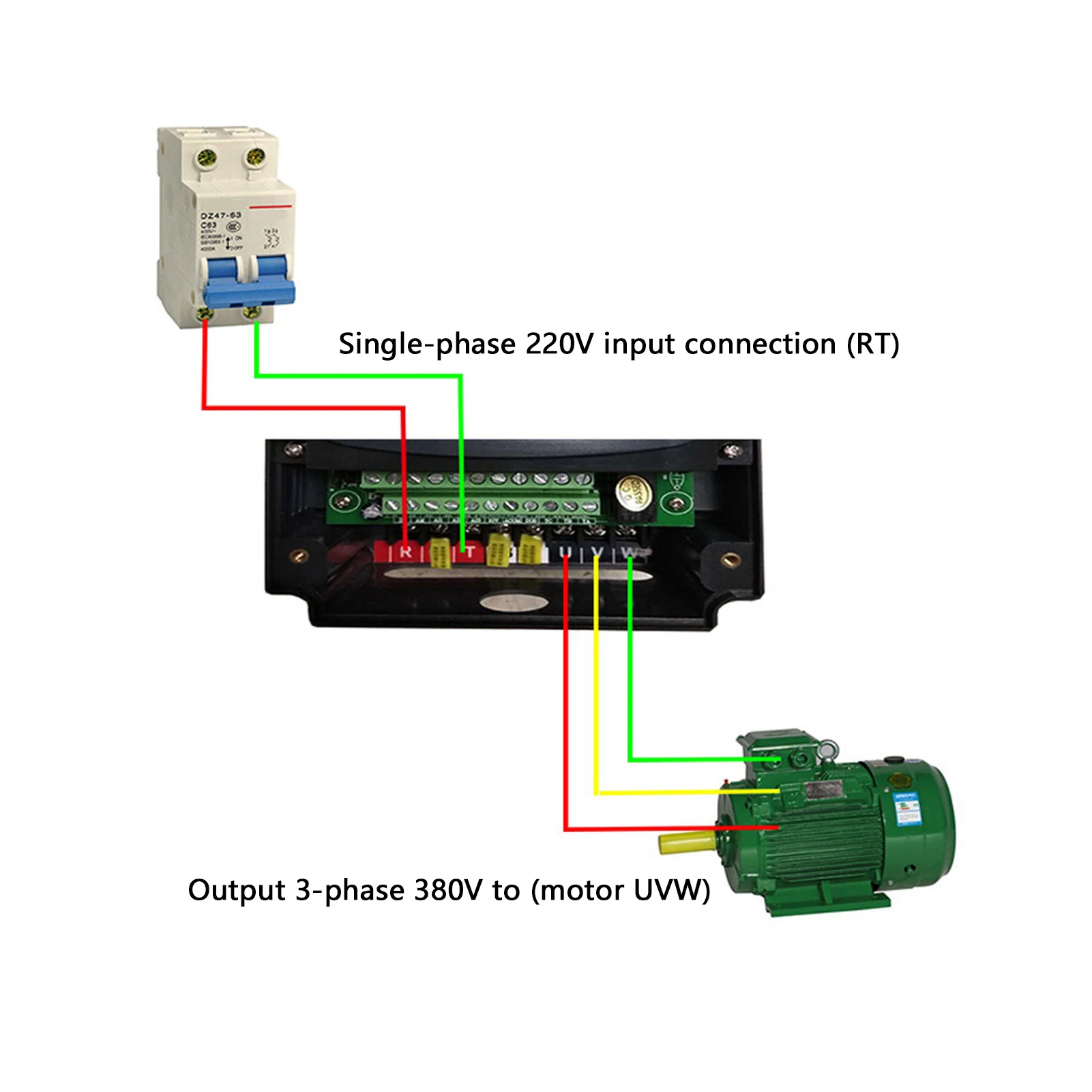 AC Drive Variable Frequency Drive 220v to 380v 3‑Phase Motor Speed Controller 11kw 15HP Speed Controller Power Control Device