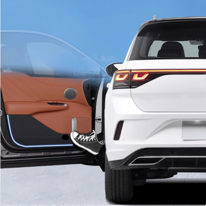 ل Changan Deepal E07 NEVO E07 2025-2026 باب السيارة مكافحة ركلة الوسادة الداخلية اكسسوارات الديكور الداخلية واقية ملصق