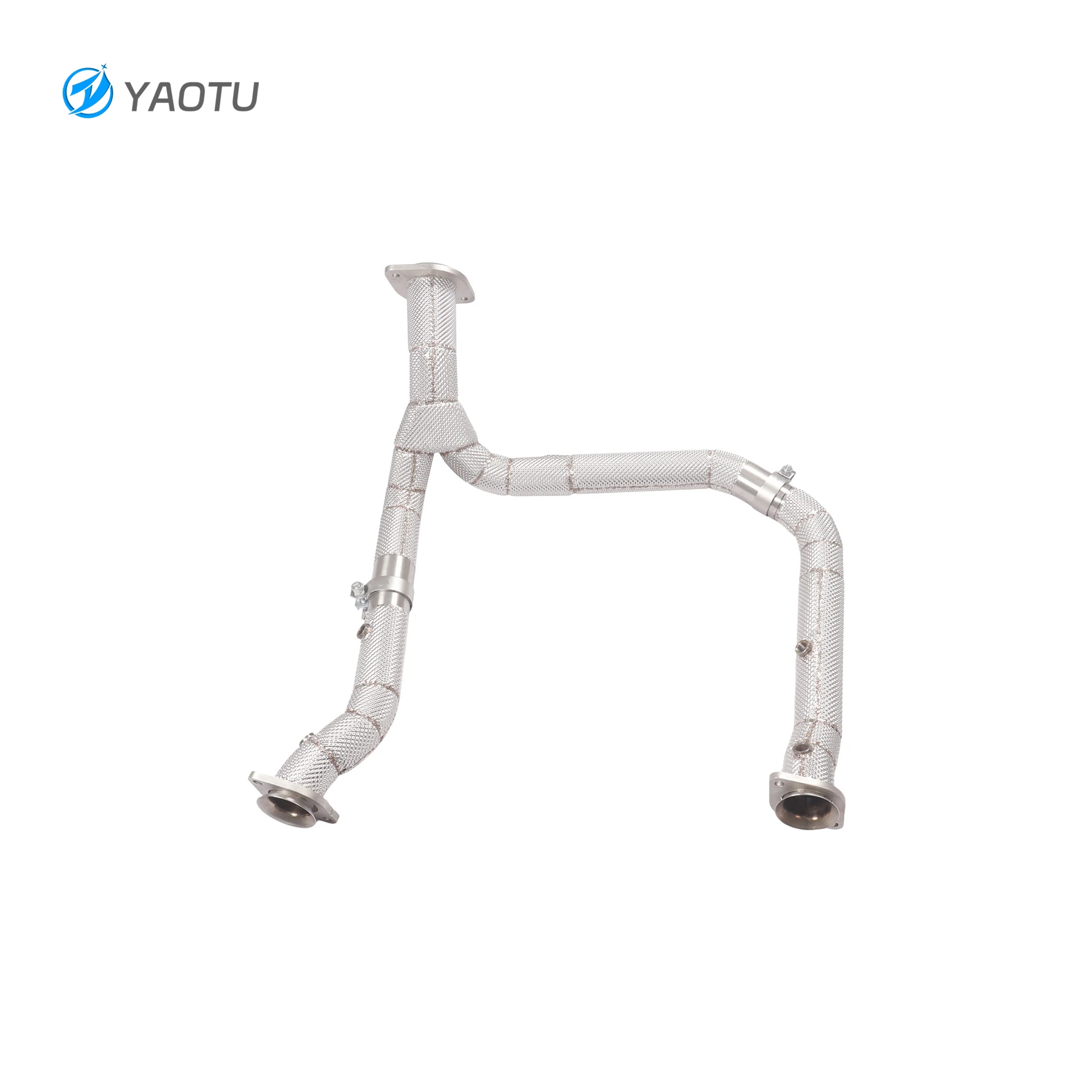 

YT High Performance Free Flow Catless Direct Exhaust Downpipe for Dodge Ram 5.7 with Heat Shield