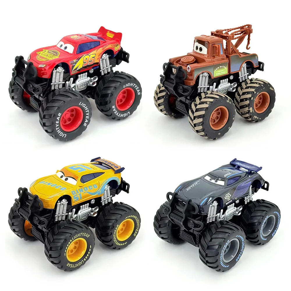 

Diseny Pixar Cars Lightning McQueen Mater Jackson Storm Cruz Ramirez Inertial Assistance Alloy Off-road Vehicle Kids Toys