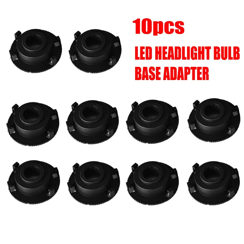 10pcs 4pcs 2pcs ABS H7 LED Adapter Holder For KIA K3 K4 K5 Sorento Hyundai New SantaFe Sonata 9 Coupe Tucson Headlights Base