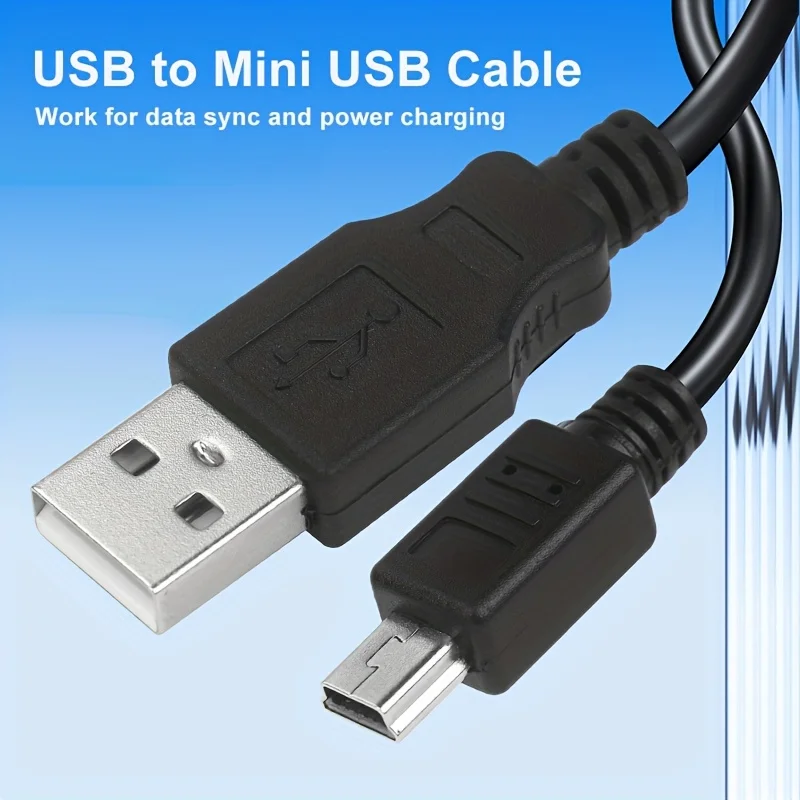 Przewód USB Mini męskiej do Mini-B 5pin męskiej szybkiej transmisji danych dla odtwarzacza MP3 Garmin Nuvi GPS, kamera na deskę rozdzielczą, dysk