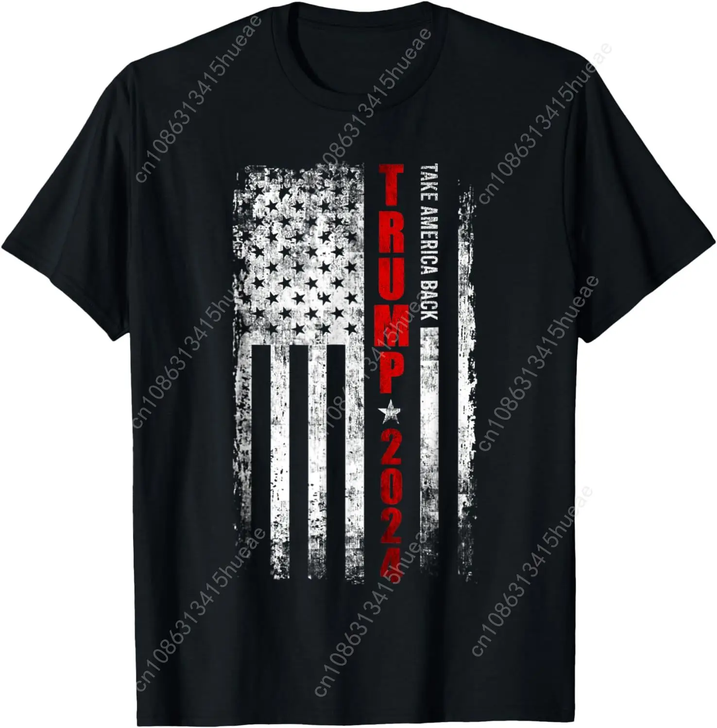 

Donald Trump 2024 Take America Back American Flag Patriotic T-Shirt