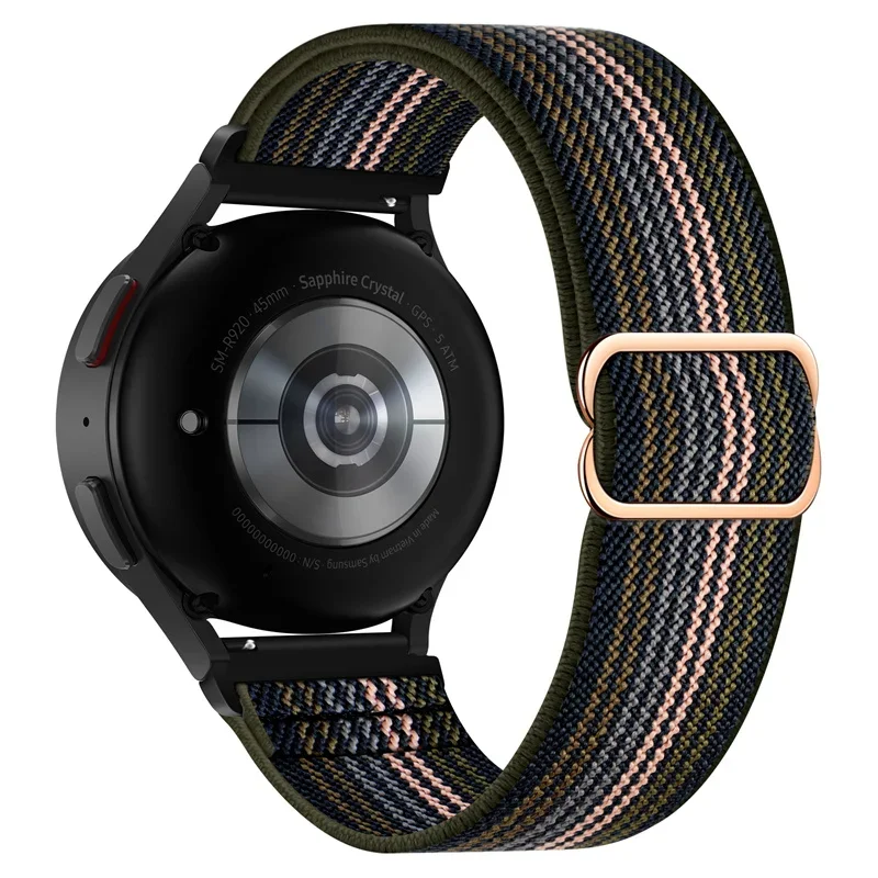 Amazfit Bip用の伸縮性ナイロンブレスレット,Apple Watch Gts 4, 2, 2e, 3,gts2 mini,gtr,4, 3,pro,gtr2,42mm, 20mm用22mmストラップ