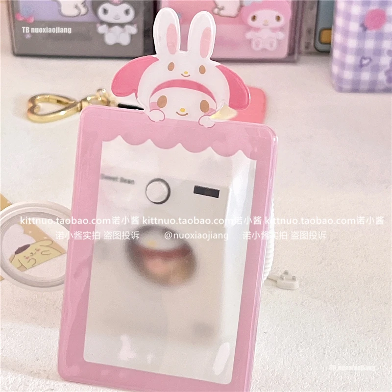 hello kitty kawaii cute Kuromi big-eared dog Pacha dog transparent PVC card set to store meal card photo card album anime