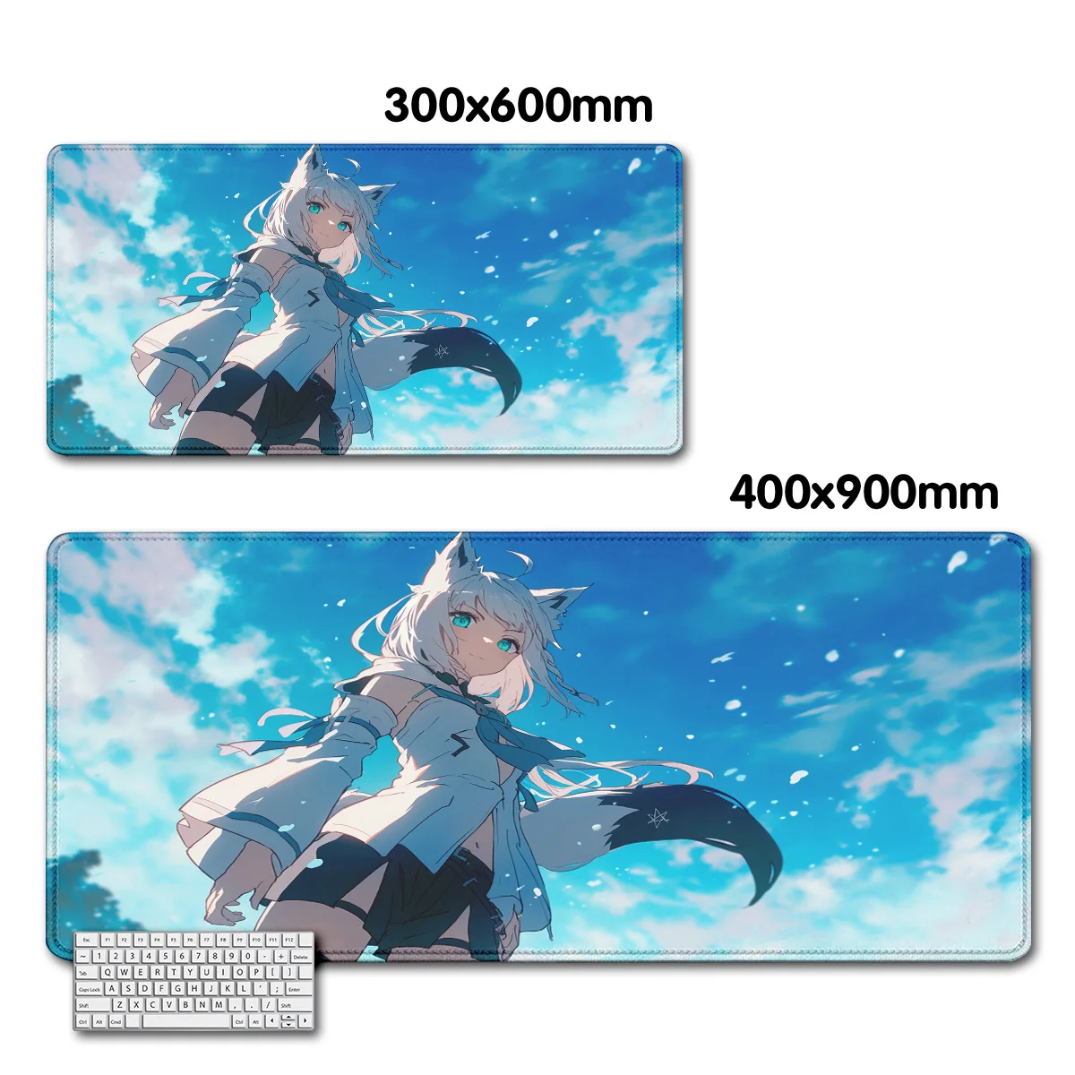 Imagem -05 - Grande Non-slip Anime Mouse Pad Esteira do Computador Notebook Teclado Desk Pad Hololive Gaming Setup Mousepad Acessórios