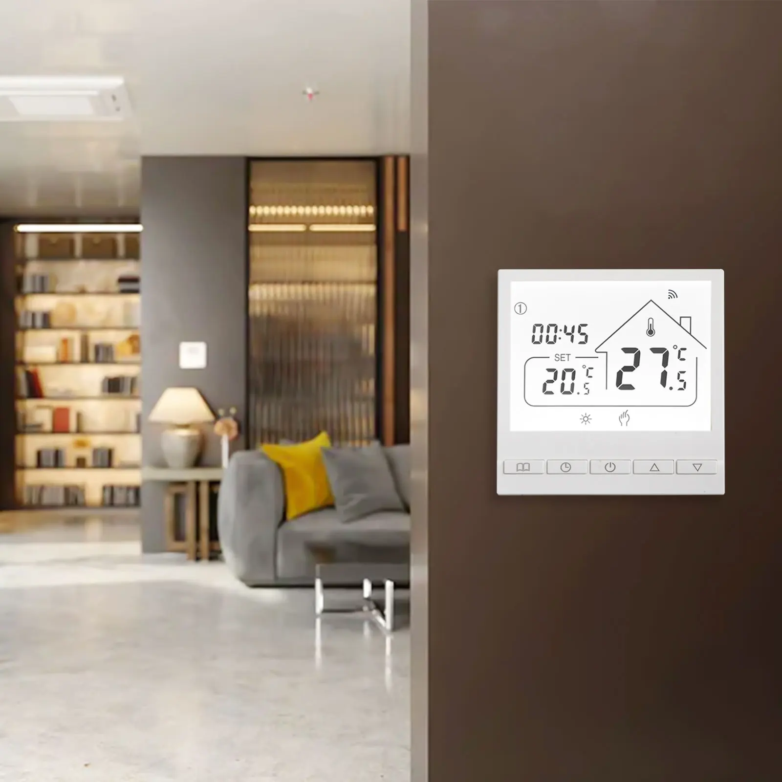 For Tuya Smart WiFi Floor Heating/Gas/Water Heating Temperature Controller Intelligent Floor Heating Thermostat Panel Switch