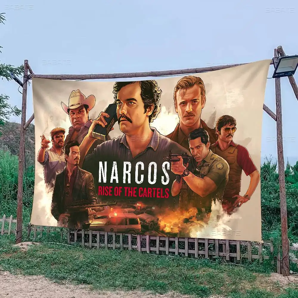 Narcos TV Series Pablo Escobar Banner INS Style Outdoor Party Decoration Atmosphere Flag