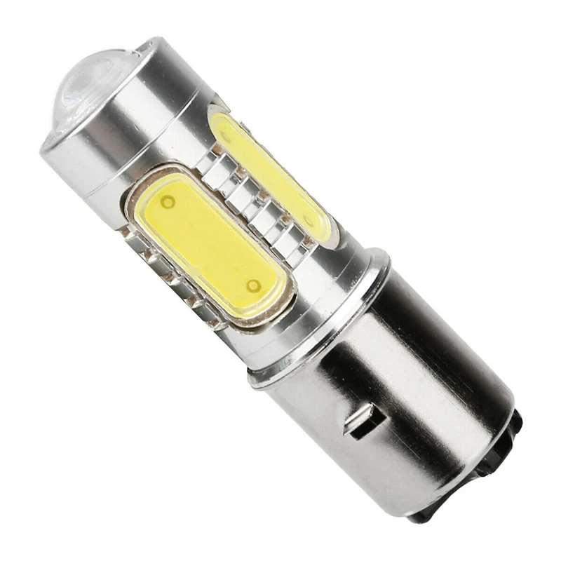 Motorcycle Headlight 12V H6 BA20D 4 COB LED White Bulb Light Suitable For Moped ATV Headlight