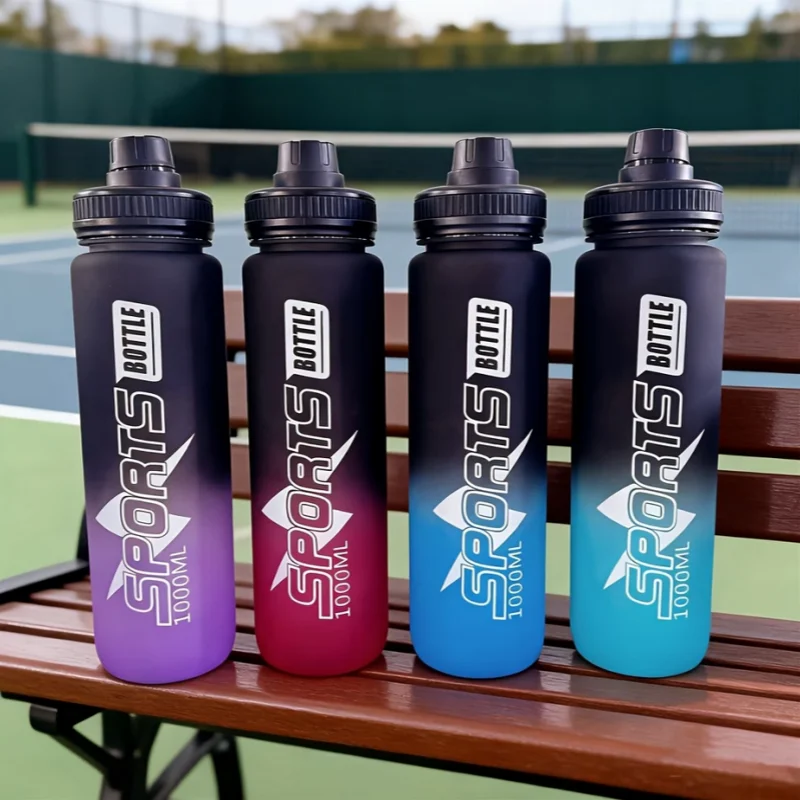 1000ML Plastic Sports Cup with a Large Capacity, Portable And Drop-Resistant Water Bottle  Featuring a Handle for Easy Carrying
