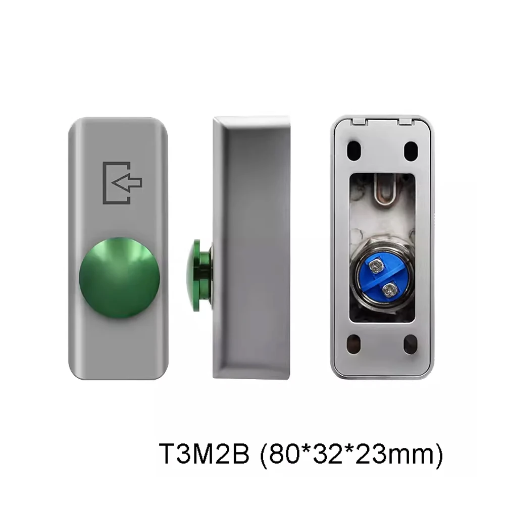 Zinc Alloy Metal Appearance Push Door Exit Button For Door Gate Access Control Button with Mushroom Shape
