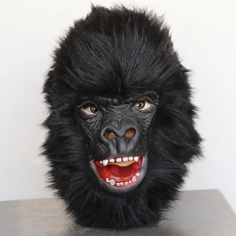 Halloween Cosplay Gorilla Mask King Kong Monkey Masks Headwear Adults Cosplay Costume Porps